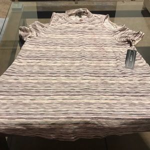 Cold shoulder knit short sleeve